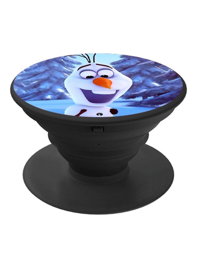 BP Cartoon Printed Pop Socket Phone Holder Blue/Orange/Black - Image 1