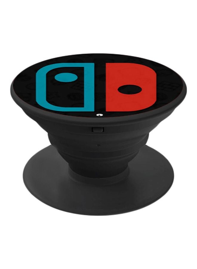 BP Nintendo Graphic Printed Pop Socket Phone Holder Black/Red/Blue - Image 1