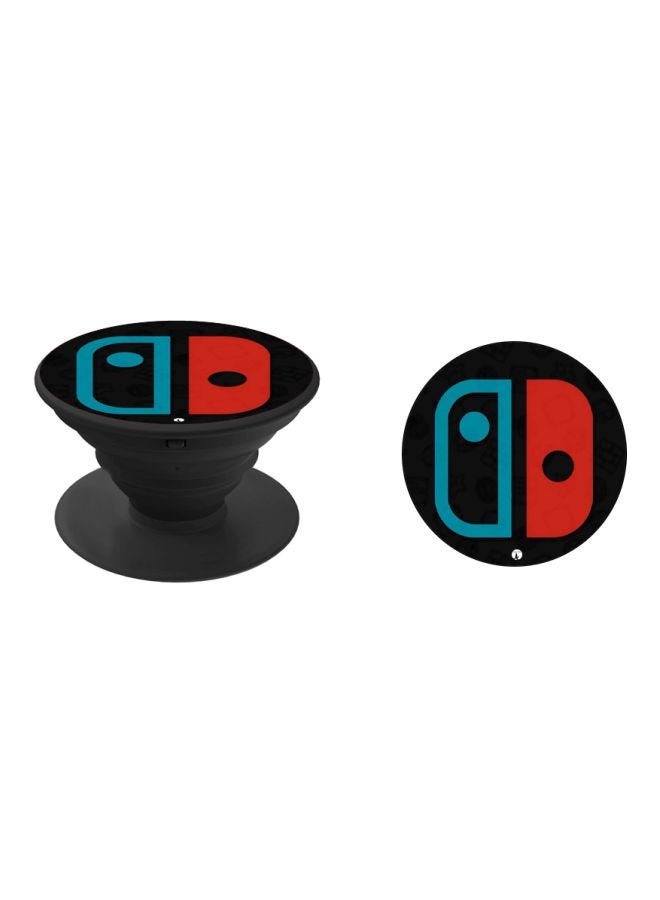 BP Nintendo Graphic Printed Pop Socket Phone Holder Black/Red/Blue - Image 2