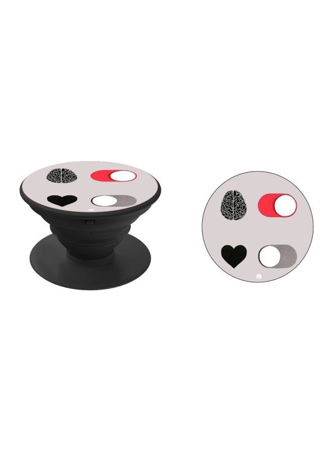 BP Printed Pop Socket Phone Holder Black/Grey/Red - Image 2