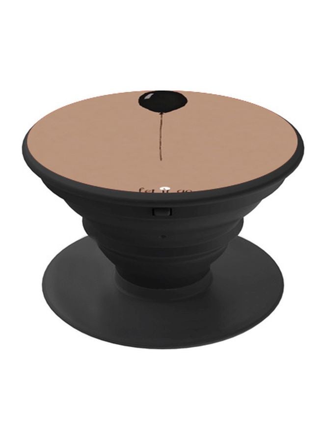 بي بي حامل هاتف بوب سوكيت مطبوع بتصميم بالون بني/أسود - Image 1