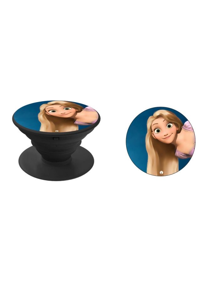 BP Rapunzel Printed Pop Socket Phone Holder Blue/Beige/Pink - Image 2