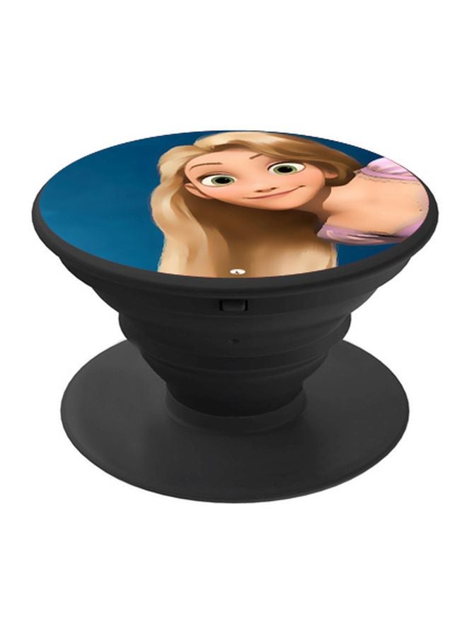 BP Rapunzel Printed Pop Socket Phone Holder Blue/Beige/Pink - Image 1