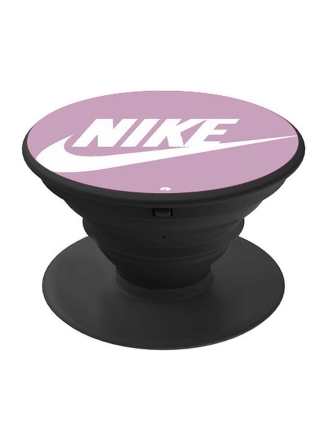 بي بي حامل هاتف بوب سوكيت مطبوع بشعار العلامة التجارية نايك بنفسجي/أبيض - Image 1