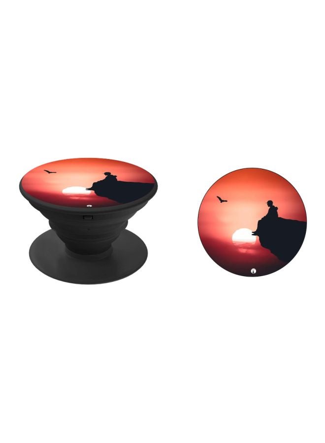 BP Scenery Printed Pop Socket Phone Holder Orange/Black/White - Image 2