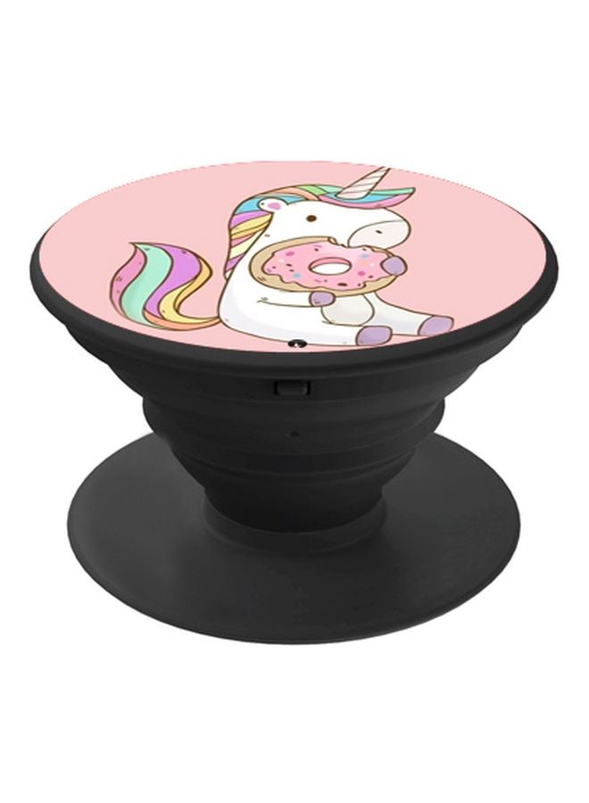 BP Unicorn Printed Pop Socket Phone Holder Black/Pink/Purple - Image 1