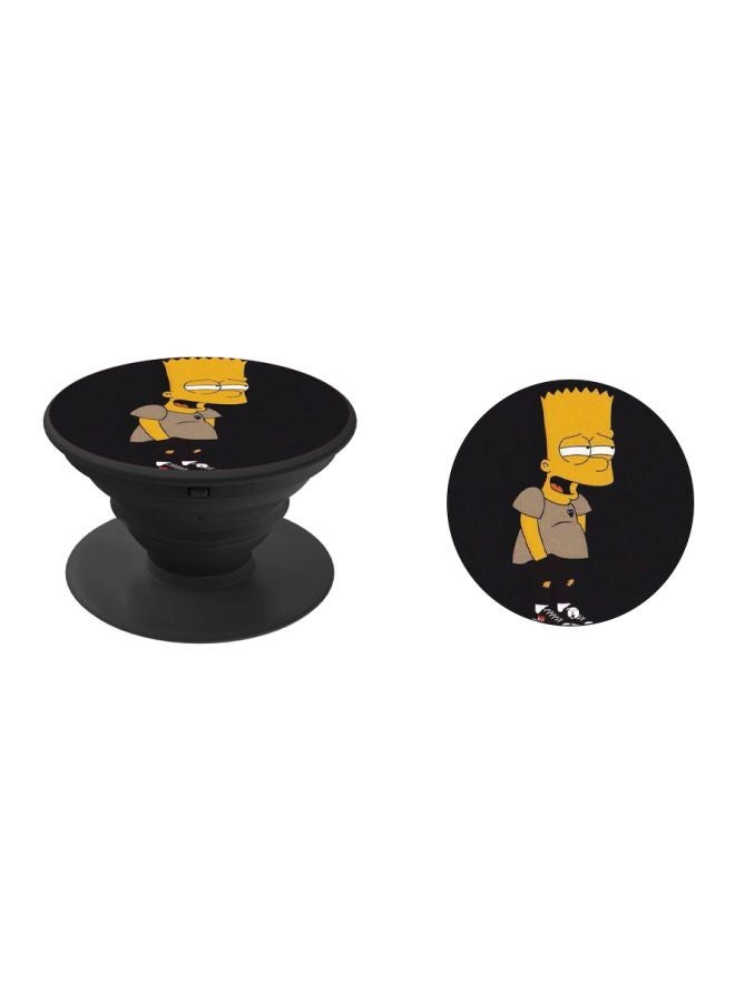 BP The Simpsons Character Printed Pop Socket Phone Holder Yellow/White/Black - Image 2