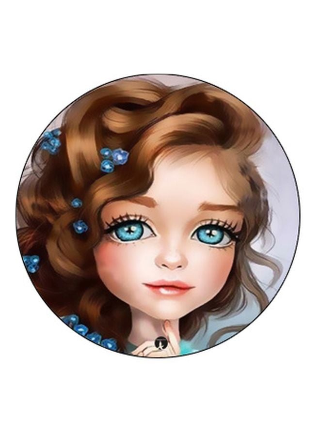 BP Doll Printed Pop Socket Phone Holder Black/Blue/Brown - Image 2