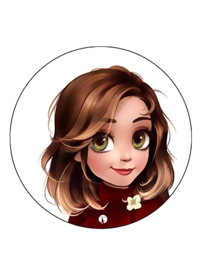 BP Doll Printed Pop Socket Phone Holder Black/White/Brown - Image 2