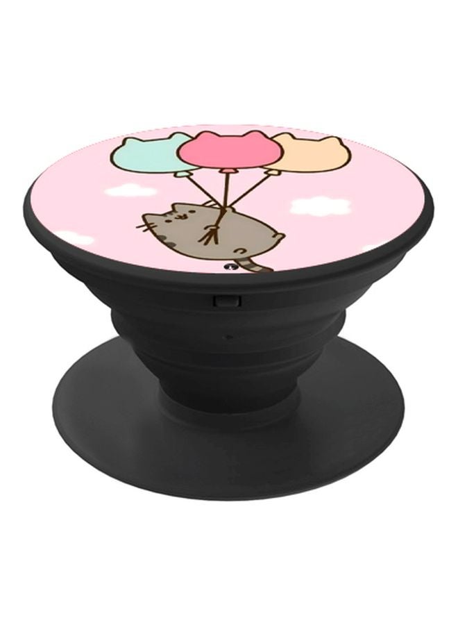 BP Cartoon Printed Pop Socket Phone Holder Black/Pink/Blue - Image 1
