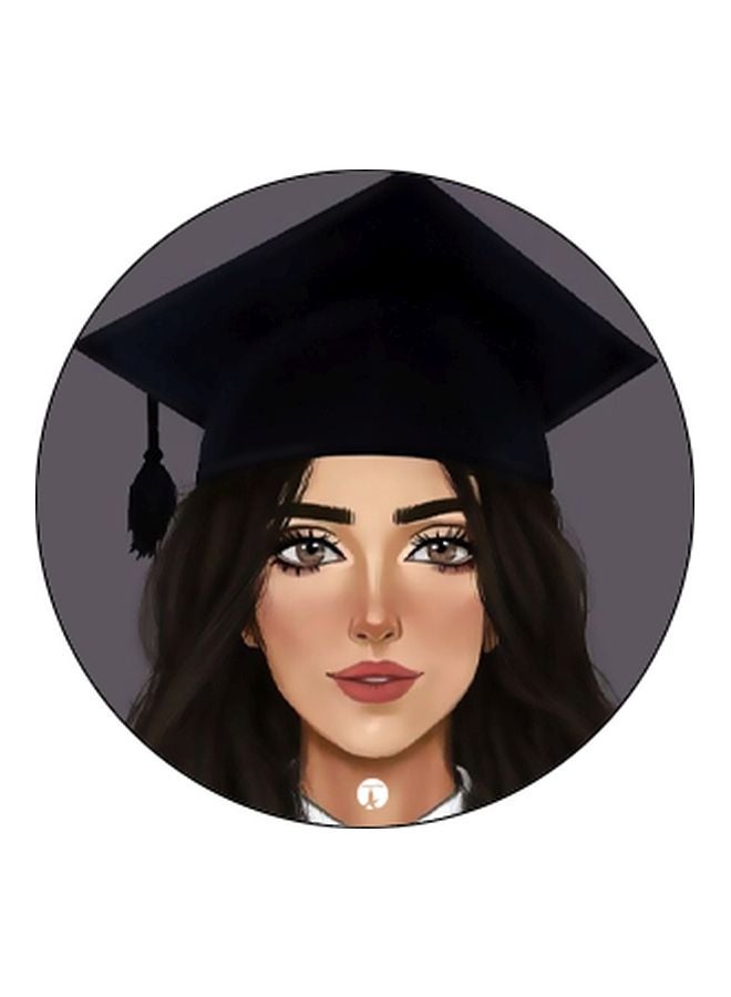 بي بي حامل هاتف منبثق مزين بطبعة أسود/رمادي/بيج - Image 2