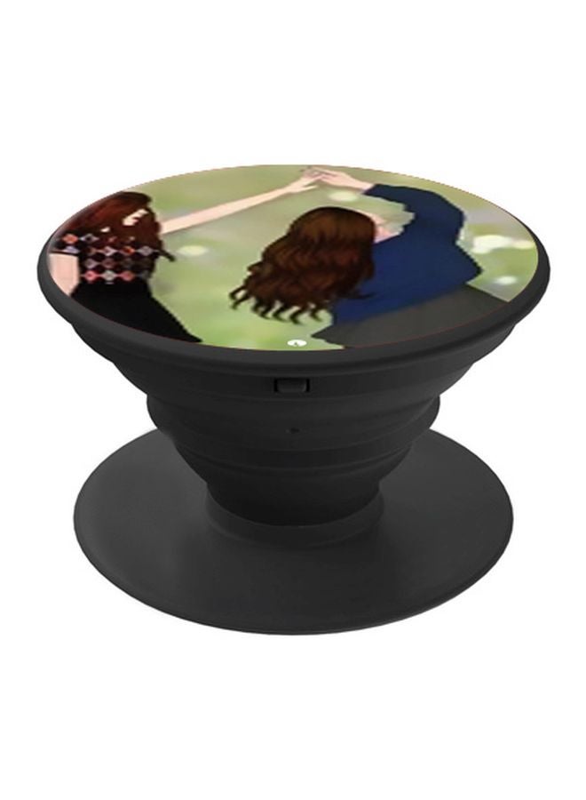 BP Cartoon Printed Pop Socket Phone Holder Green/Blue/Black - Image 1