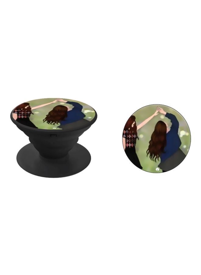 BP Cartoon Printed Pop Socket Phone Holder Green/Blue/Black - Image 2