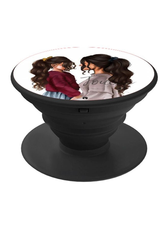 BP Printed Pop Socket Phone Holder Black/White/Red - Image 1