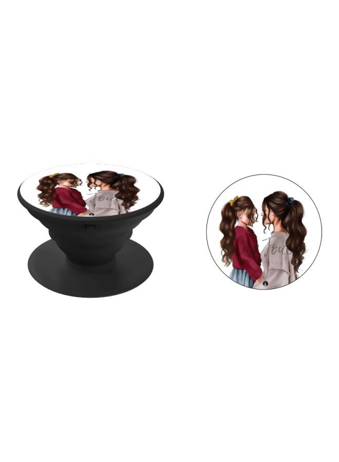 BP Printed Pop Socket Phone Holder Black/White/Red - Image 2