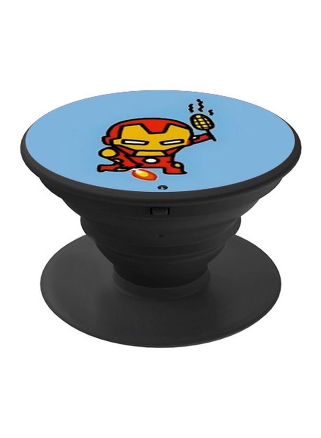 BP Iron Man Printed Pop Socket Phone Holder Black/Blue/Red - Image 1