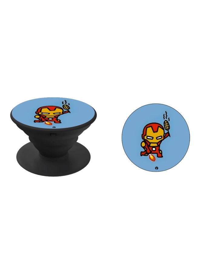 BP Iron Man Printed Pop Socket Phone Holder Black/Blue/Red - Image 2