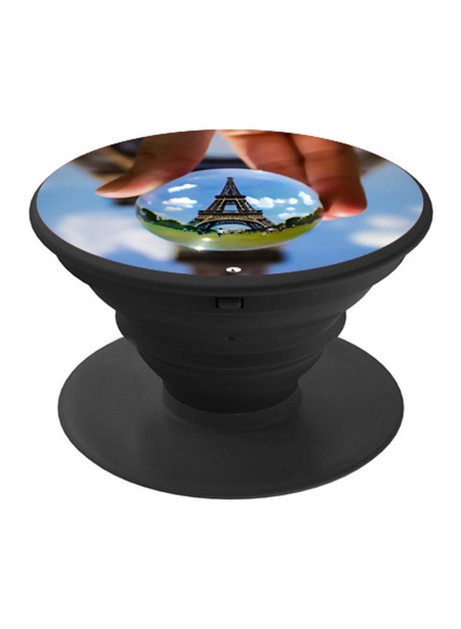 BP Eiffel Tower Printed Pop Socket Phone Holder Blue/Green/Black - Image 1