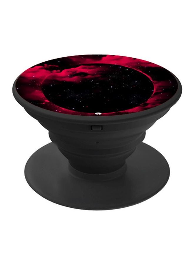 BP Sky Printed Pop Socket Phone Holder Red/Black - Image 1