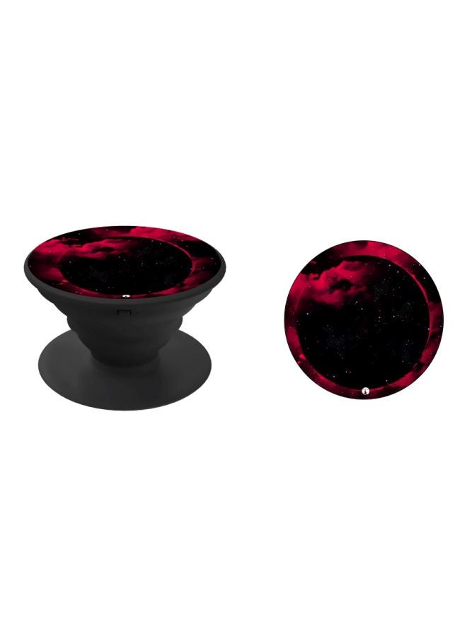 BP Sky Printed Pop Socket Phone Holder Red/Black - Image 2