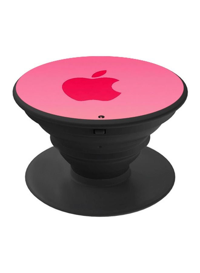 BP Apple Logo Printed Pop Socket Phone Holder Pink/Black  - Image 1