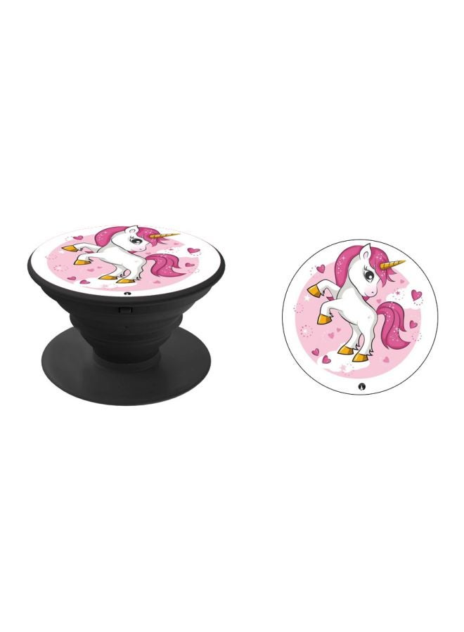 BP Unicorn Printed Pop Socket Phone Holder White/Pink/Yellow - Image 2