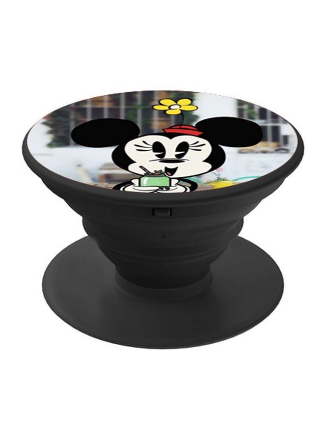 BP Minnie Mouse Printed Pop Socket Phone Holder Black/Yellow/Red - Image 1