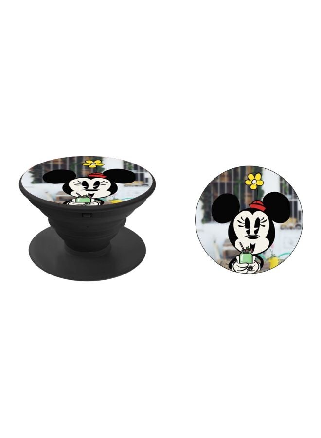 BP Minnie Mouse Printed Pop Socket Phone Holder Black/Yellow/Red - Image 2