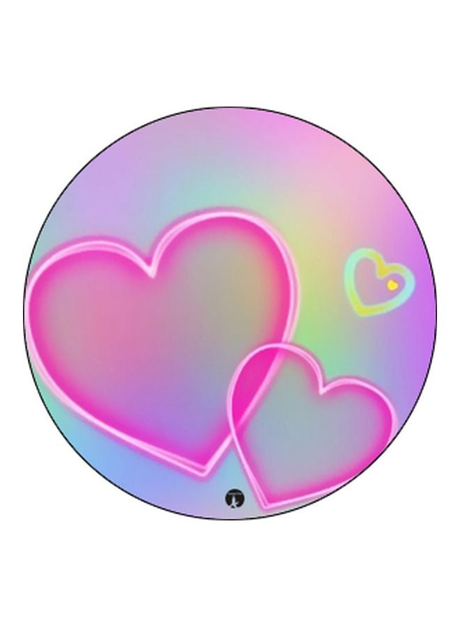 بي بي حامل هاتف بوب سوكيت بطبعة قلب أسود/أرجواني/وردي - Image 2