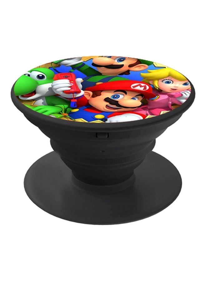 BP Cartoon Printed Pop Socket Phone Holder Black/Green/Red - Image 1