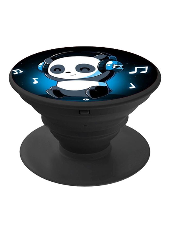 BP Cartoon Printed Pop Socket Phone Holder Black/Blue/White - Image 1