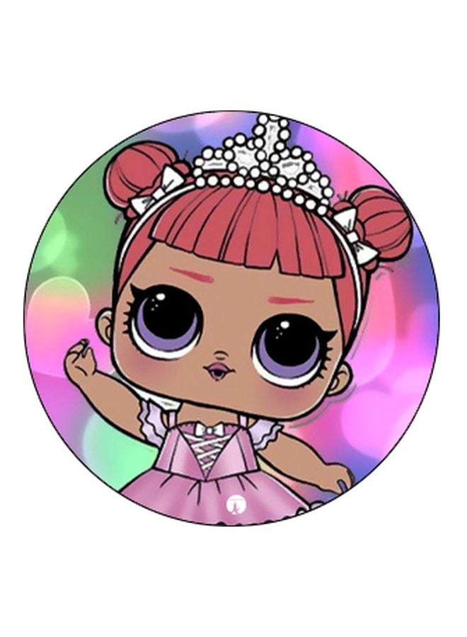 BP Cartoon Printed Pop Socket Phone Holder Black/Blue/Pink - Image 2