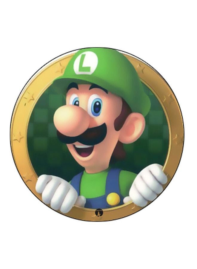 بي بي حامل هاتف بوب سوكيت بطبعة رسم أنمي أسود/ أخضر/ بيج - Image 2