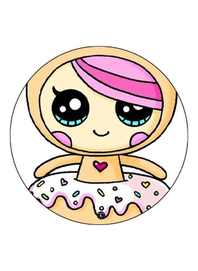 BP Cartoon Printed Pop Socket Phone Holder Beige/White/Black - Image 2