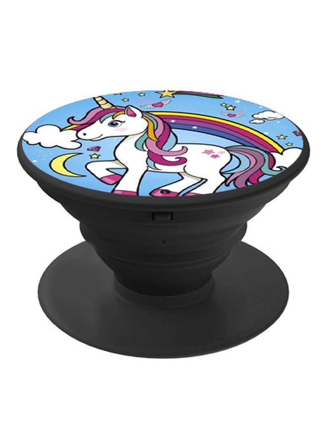 بي بي حامل هاتف بوب سوكيت بطبعة يونيكورن أزرق/أبيض/أرجواني - Image 1