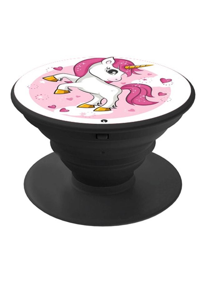 BP Unicorn Printed Pop Socket Phone Holder White/Pink/Yellow - Image 1