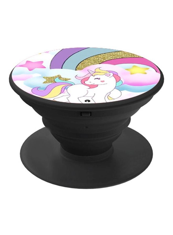 بي بي حامل هاتف بوب سوكيت بطبعة يونيكورن أبيض / أزرق /أرجواني - Image 1