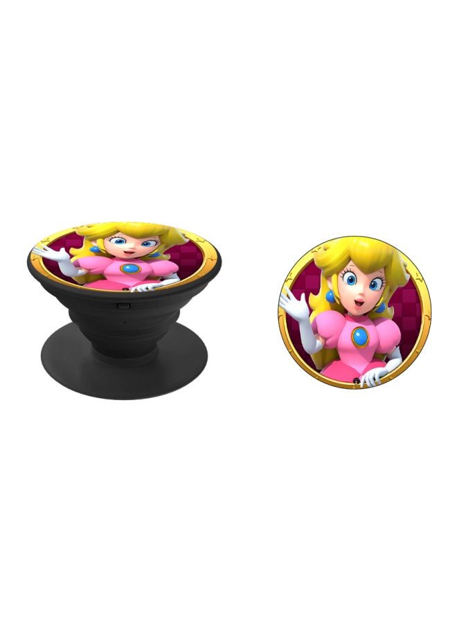 BP Princess Printed Pop Socket Phone Holder Pink/Yellow/Beige - Image 2