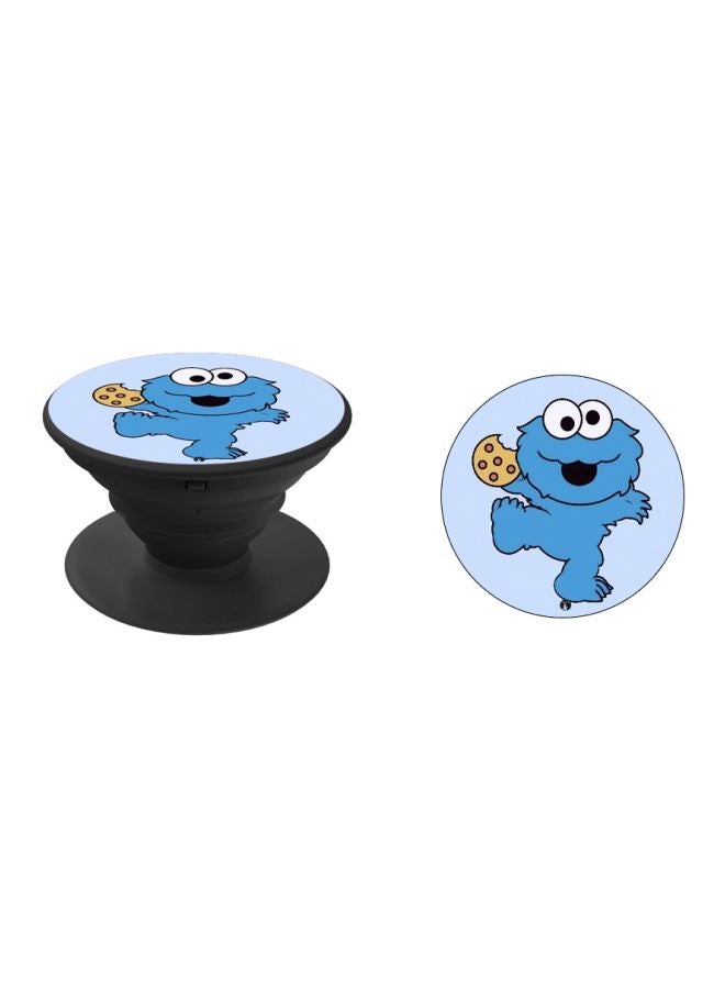 BP Cartoon Printed Pop Socket Phone Holder Blue/White/Black - Image 2