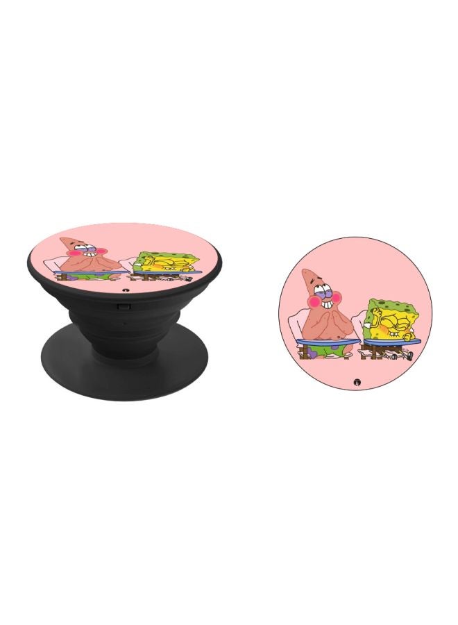 BP SpongeBob SquarePants Printed Pop Socket Phone Holder Pink/Yellow/Black - Image 2
