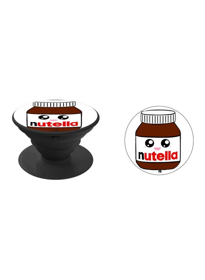 BP Nutella Printed Pop Socket Phone Holder White/Brown/Black - Image 2