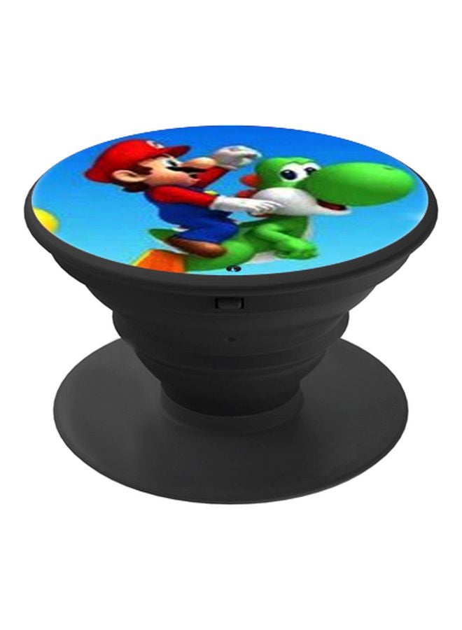 BP Super Mario Printed Pop Socket Phone Holder Blue/Green/Black - Image 1