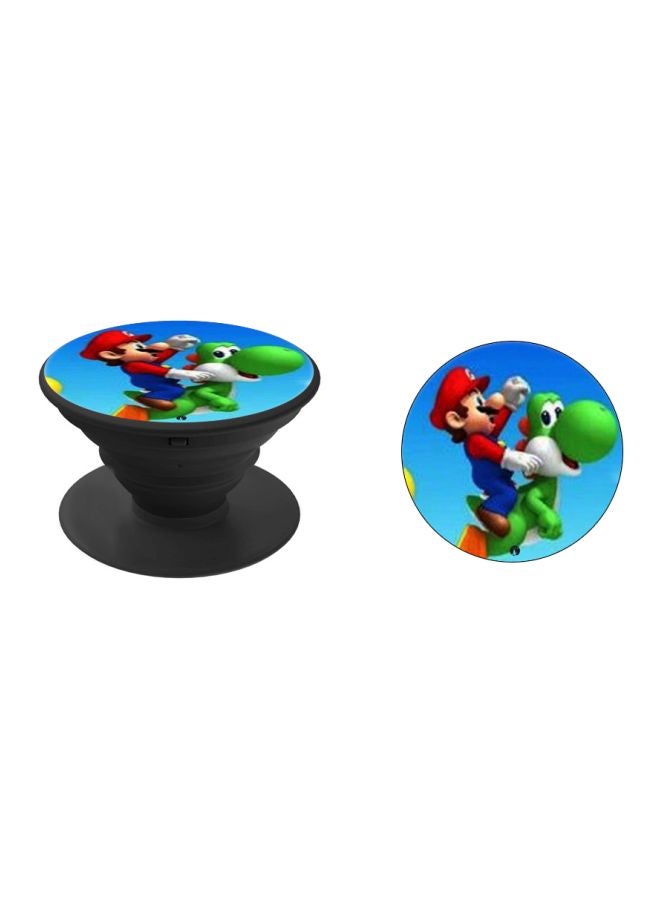 BP Super Mario Printed Pop Socket Phone Holder Blue/Green/Black - Image 2