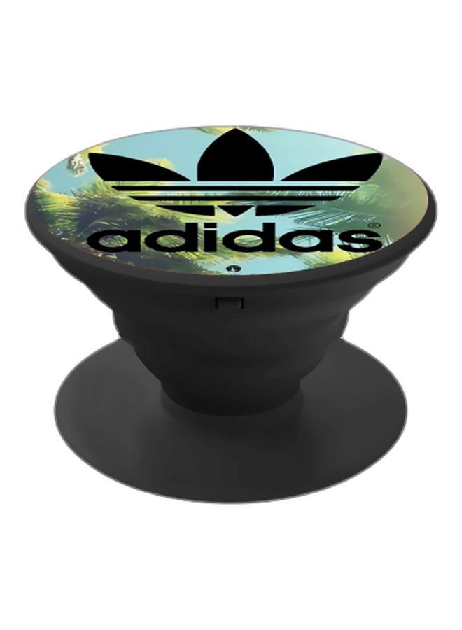 بي بي حامل هاتف بوب سوكيت مطبوع بتصميم شعار العلامة التجارية أديداس أسود / أزرق / أخضر - Image 1