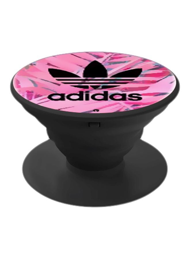 BP Addidas Logo Printed Pop Socket Phone Holder Pink/Black/Blue - Image 1