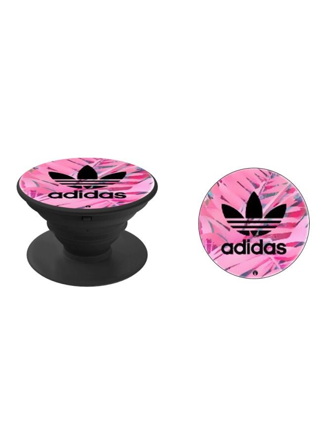 BP Addidas Logo Printed Pop Socket Phone Holder Pink/Black/Blue - Image 2