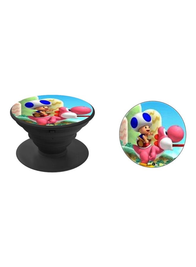 BP Cartoon Printed Pop Socket Phone Holder Pink/White/Black - Image 2