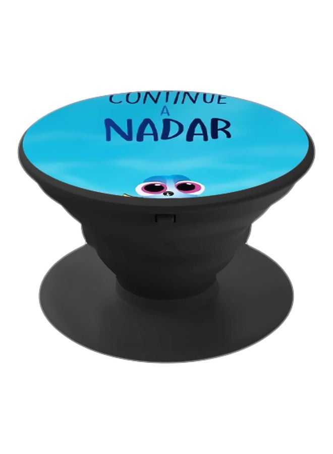 BP Continue A Nadar Printed Pop Socket Phone Holder Blue/Pink/Black - Image 1