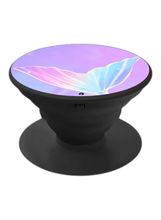 BP Fish Tail Printed Pop Socket Phone Holder Purple/Pink/Black - Image 1