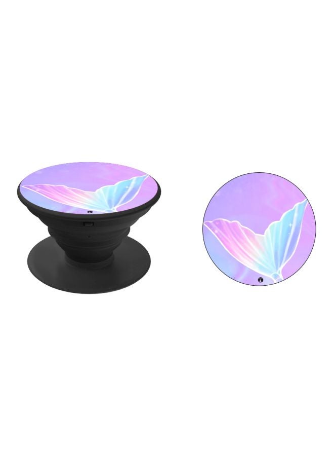 BP Fish Tail Printed Pop Socket Phone Holder Purple/Pink/Black - Image 2